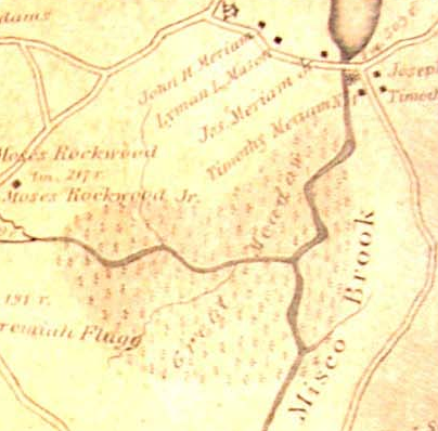 Great Meadow on 1831 Map of Grafton